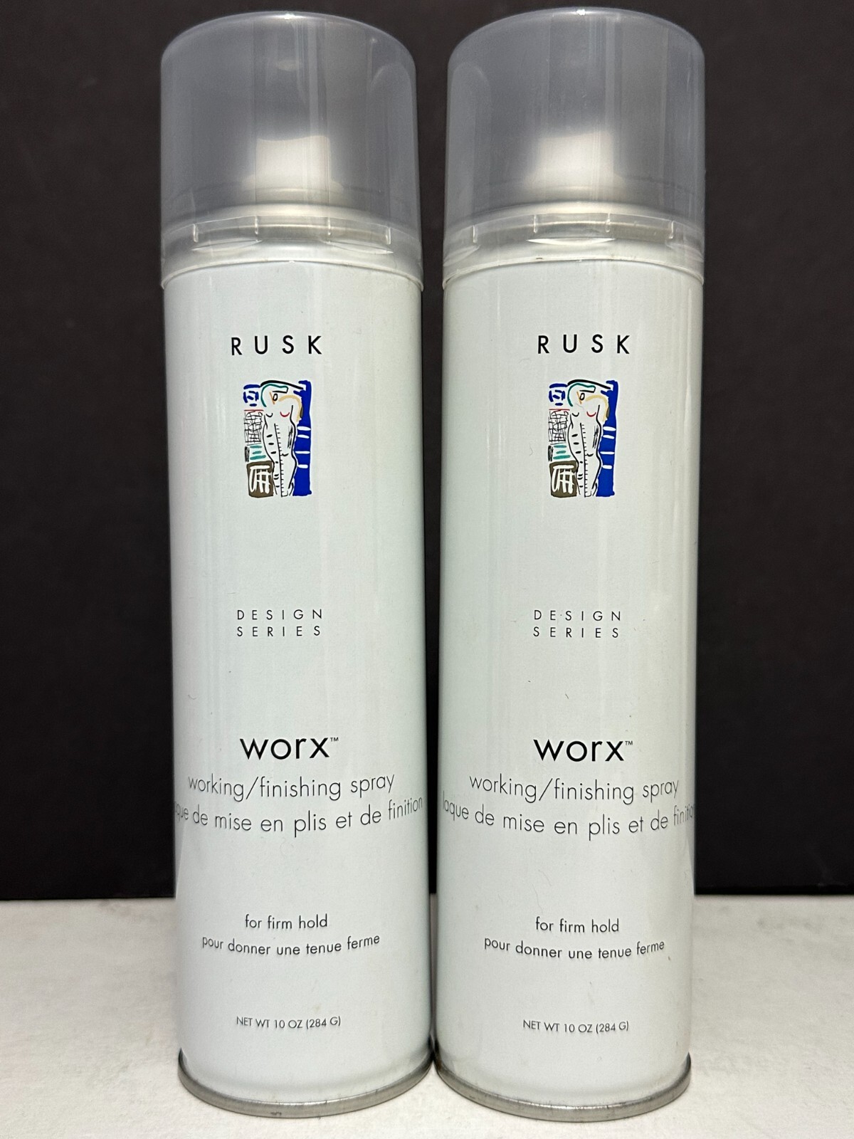 Rusk Design Series Worx Working/Finishing Spray For Firm Hold -2 Pack/10 OZ Each Rusk Design Series Worx Working/Finishing Spray For Firm Hold -2 Pack/10 OZ Each