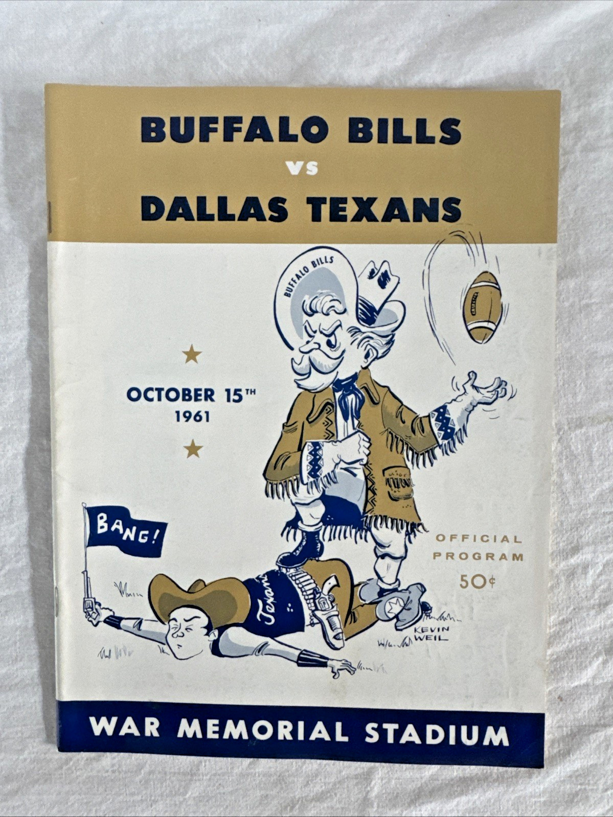 Vintage 1961 AFL Football Program Dallas Texans vs Buffalo Bills Oct. 15 NFL Vintage 1961 AFL Football Program Dallas Texans vs Buffalo Bills Oct. 15 NFL