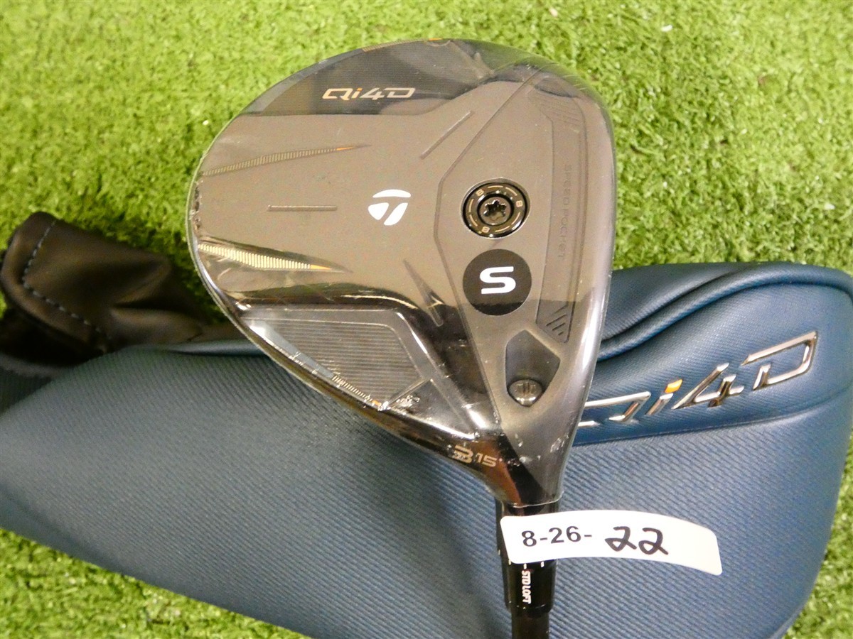TaylorMade 2026 Qi4D 15* 3 Wood REAX 65 Stiff Graphite with Headcover New