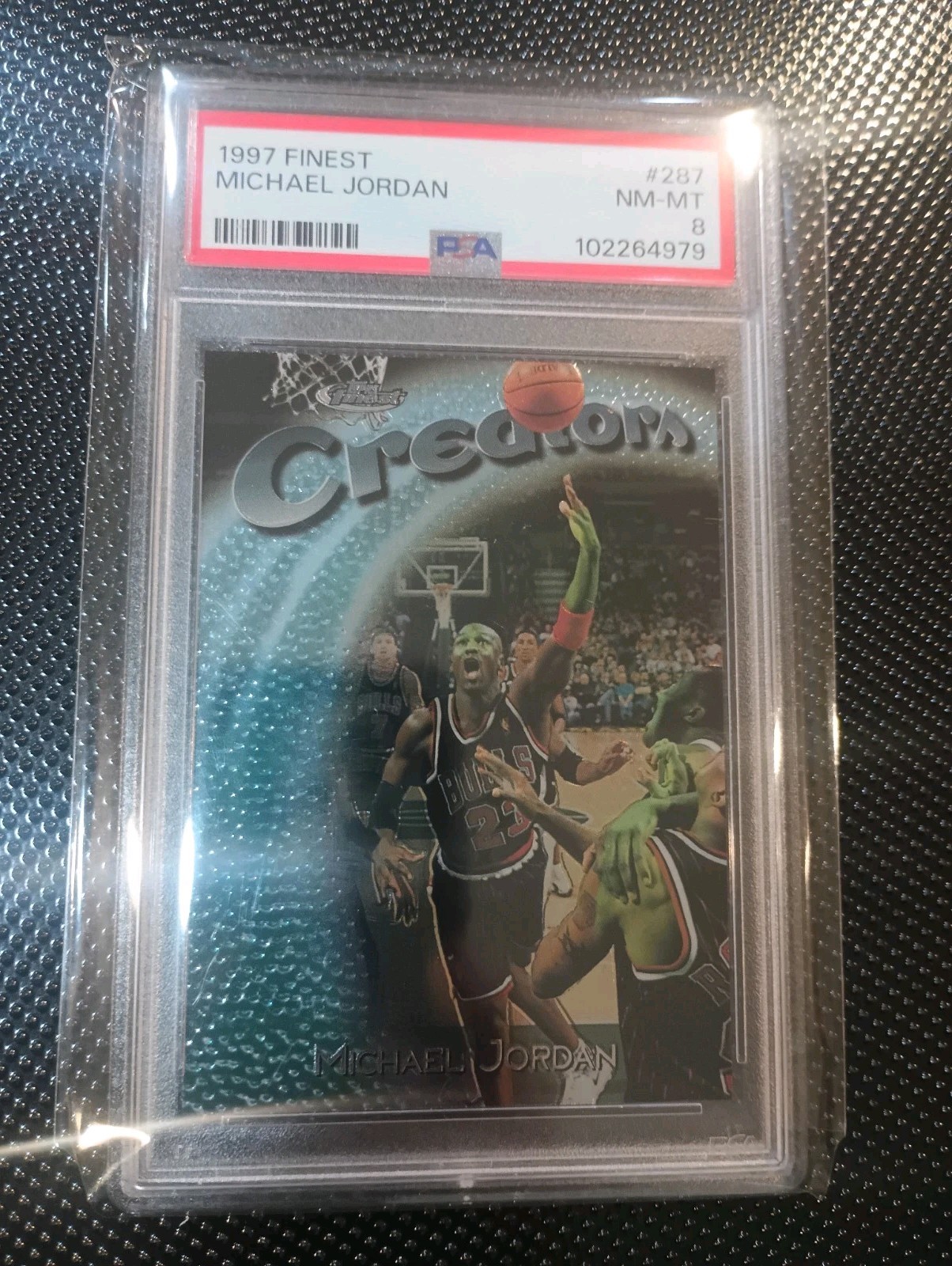 1997-98 Topps Finest Uncommon Silver Michael Jordan Creators #287 PSA 8 🔥🔥🔥