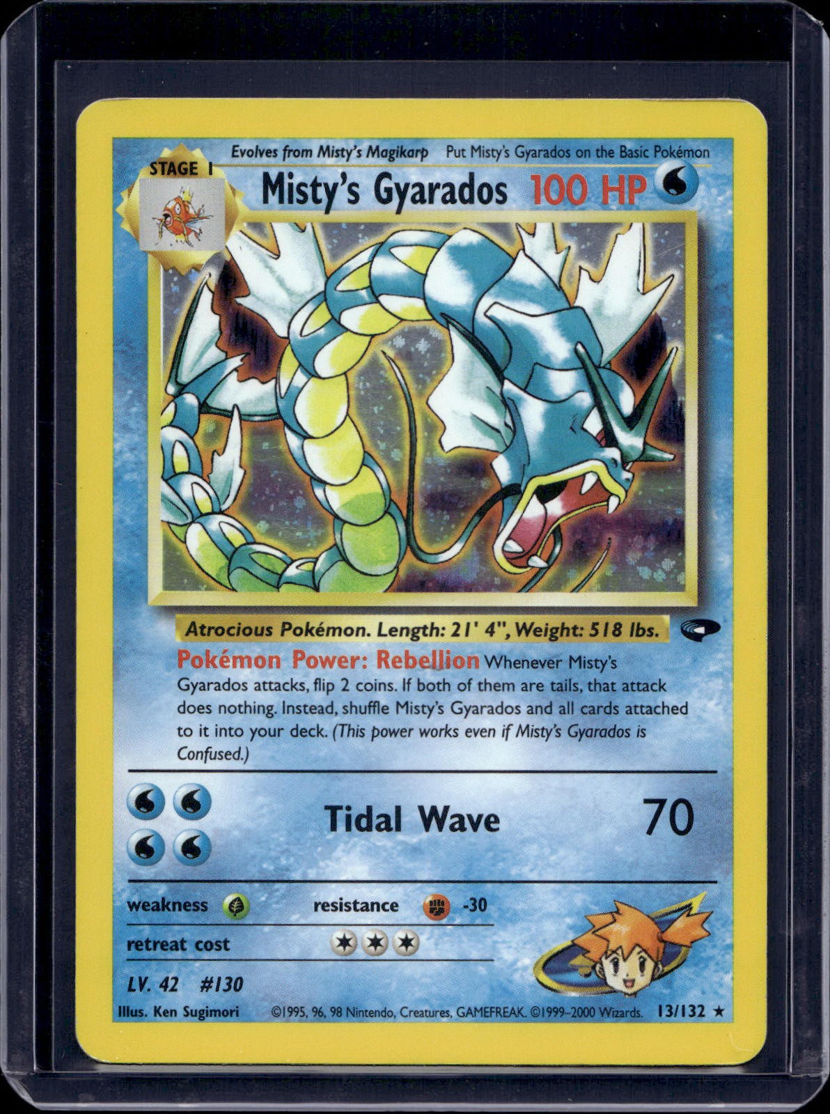 Pokemon Gym Challenge Misty's Gyarados Holo 13/132