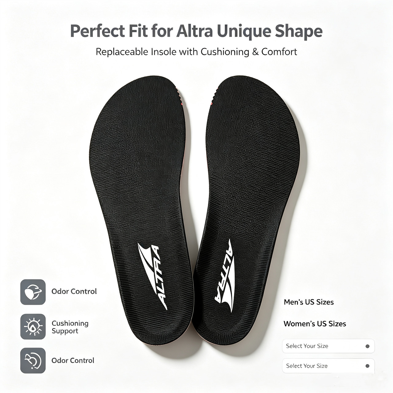 ALTRA Zero Drop Ortholite Inserts Women/Men\' Replacement Insoles