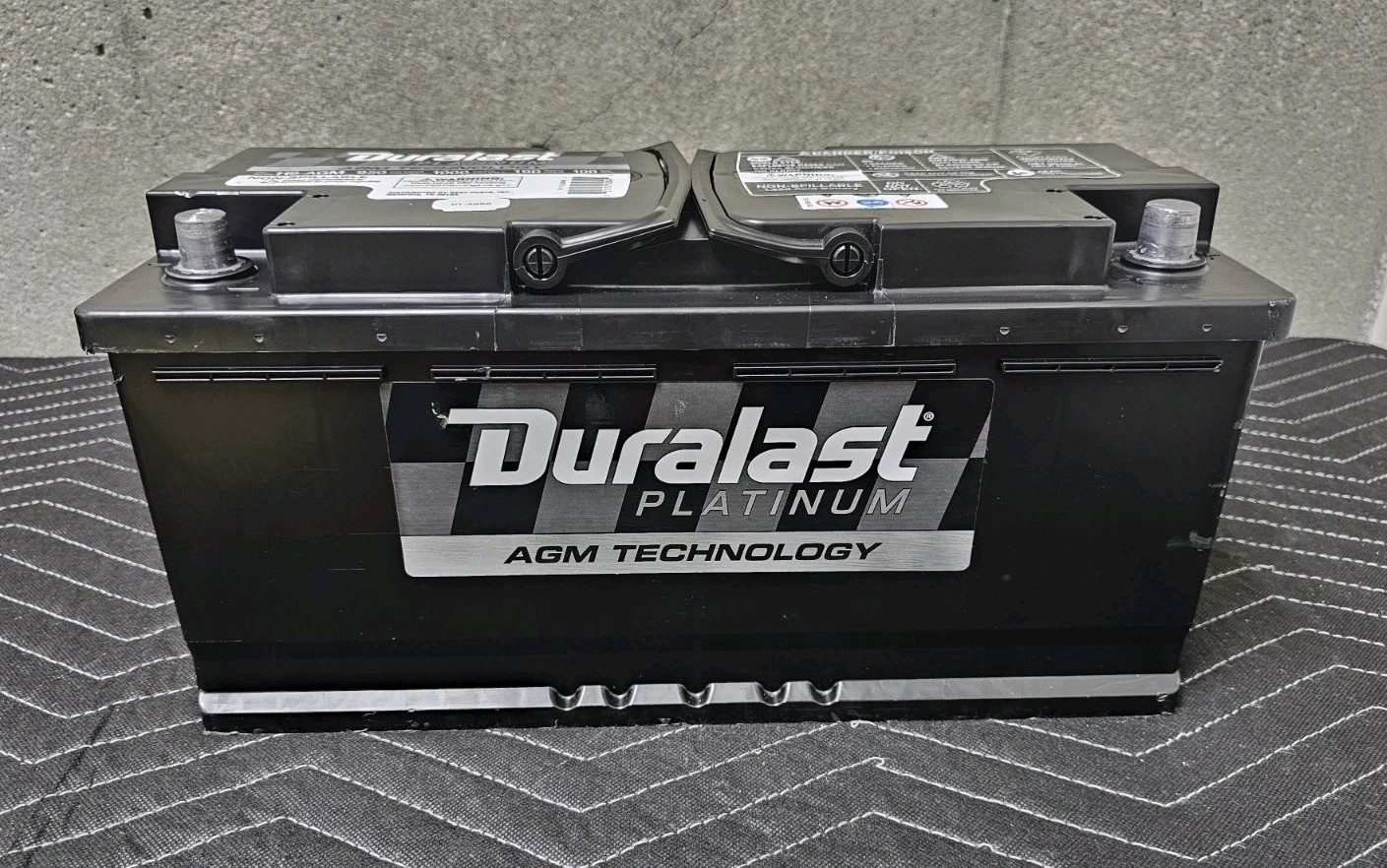 Duralast Platinum Genuine AGM Technology H9 Battery 09/25 (NO SHIPPING)