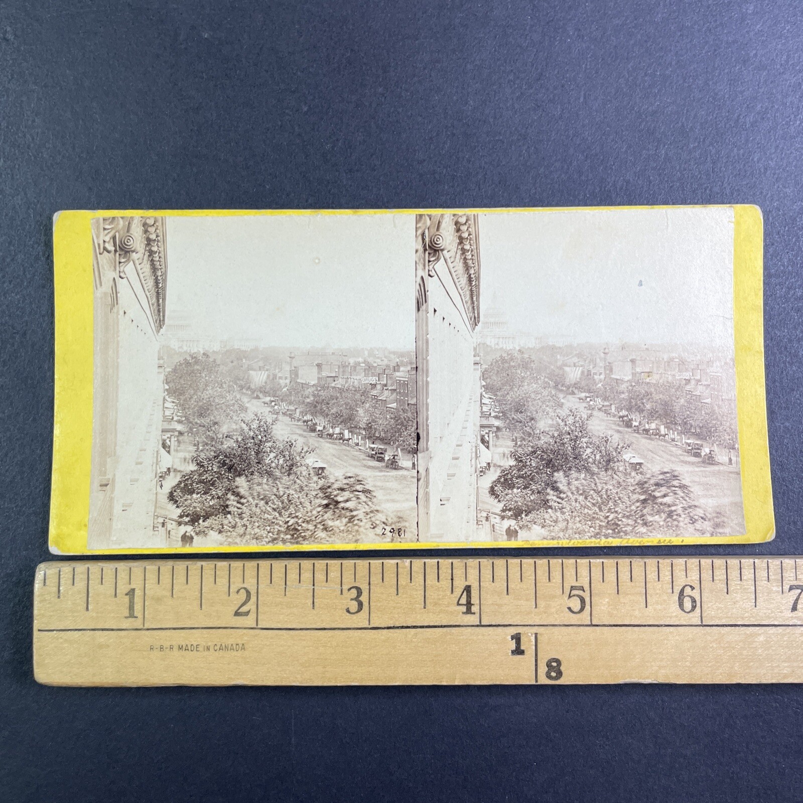Pennsylvania Avenue Washington DC Stereoview E. & H. T. Anthony 1860s Capitol