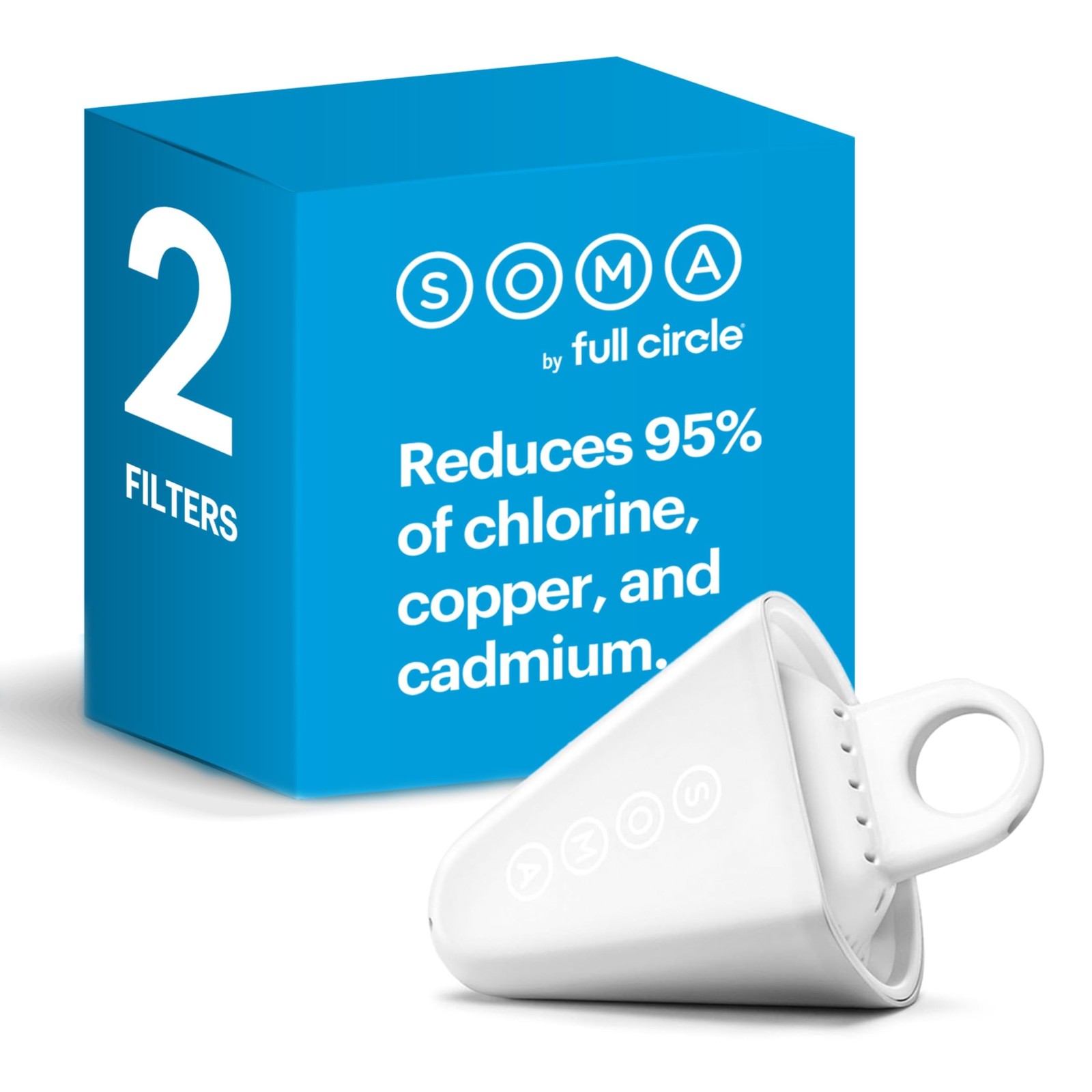 Soma 2 Pack Plant-Based Pitcher Filters Coconut Carbon Soma 2 Pack Plant-Based Pitcher Filters Coconut Carbon