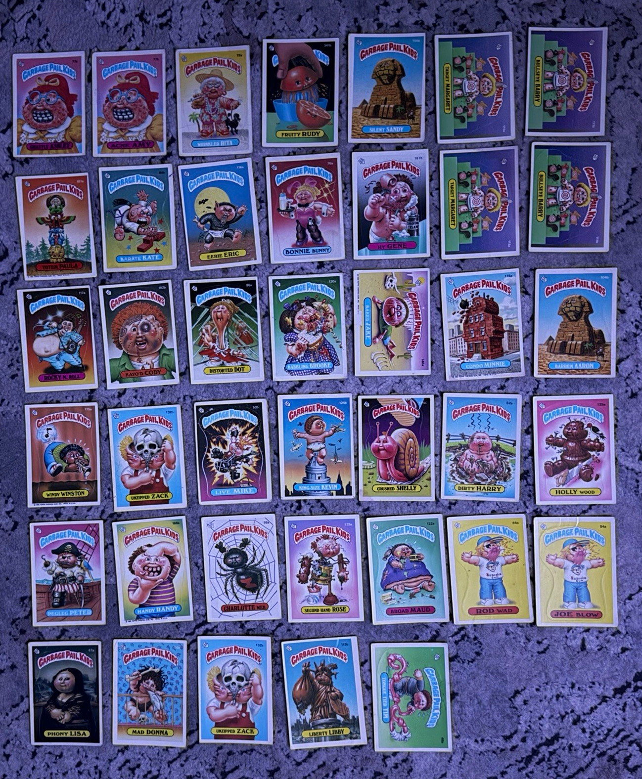 Topps Garbage Pail Kids, 1985-86 vintage 40-Card Lot, series 2-3 mixed lot Topps Garbage Pail Kids, 1985-86 vintage 40-Card Lot, series 2-3 mixed lot