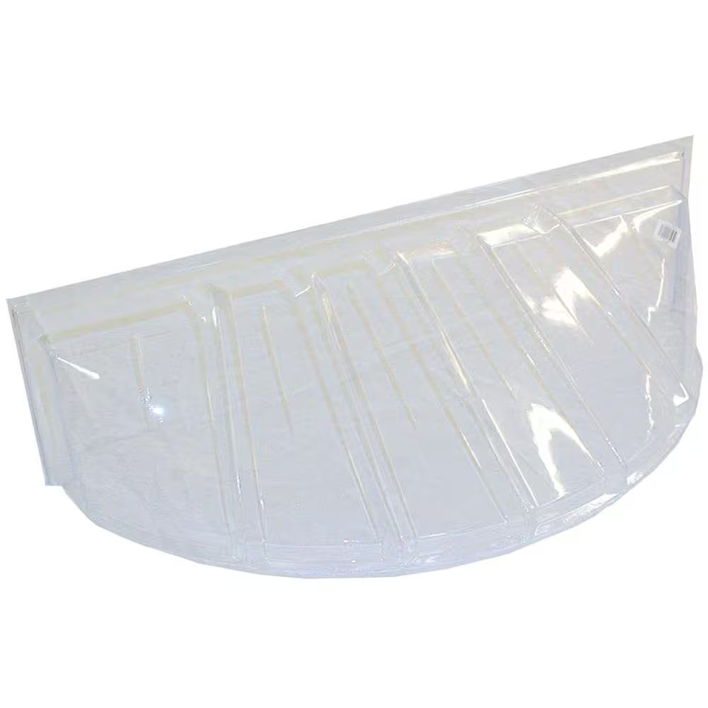Window Well Cover Plastic Heavy-Duty Clear 19x15 in Basement Protector Durable Window Well Cover Plastic Heavy-Duty Clear 19x15 in Basement Protector Durable