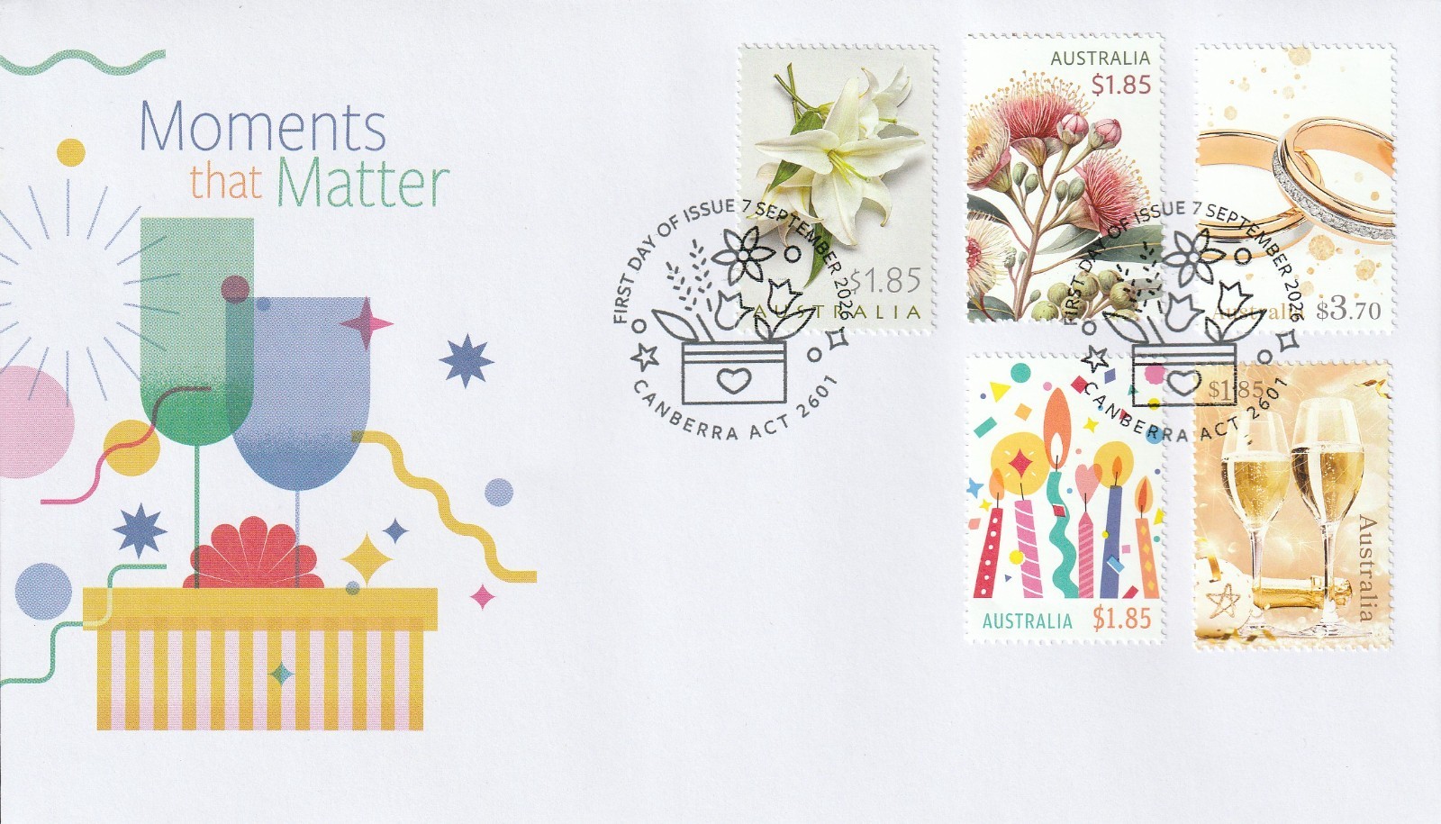 Australia 2026: First Day Cover Moments that Matter. New Release September 2026