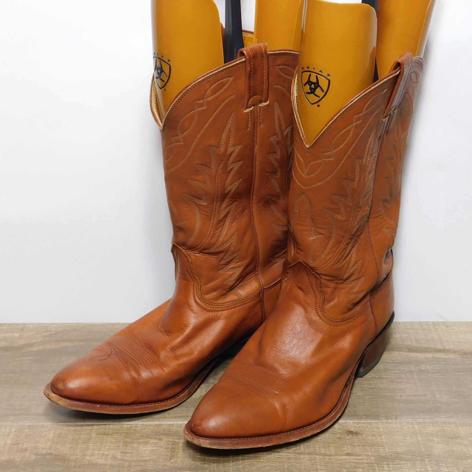 Vintage Nocona 7519 Classic Leather Western Cowboy Boots 11 D Made in USA
