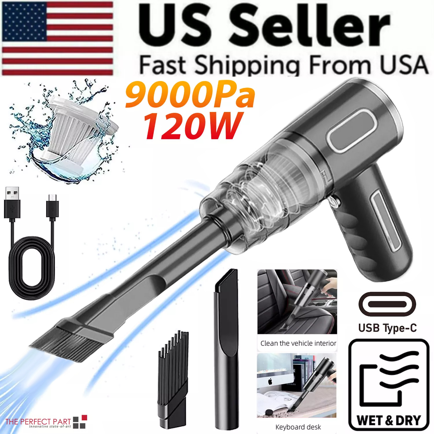 120W Cordless Handheld Vacuum Cleaner Small Mini Portable Car Auto Home Wireless 120W Cordless Handheld Vacuum Cleaner Small Mini Portable Car Auto Home Wireless