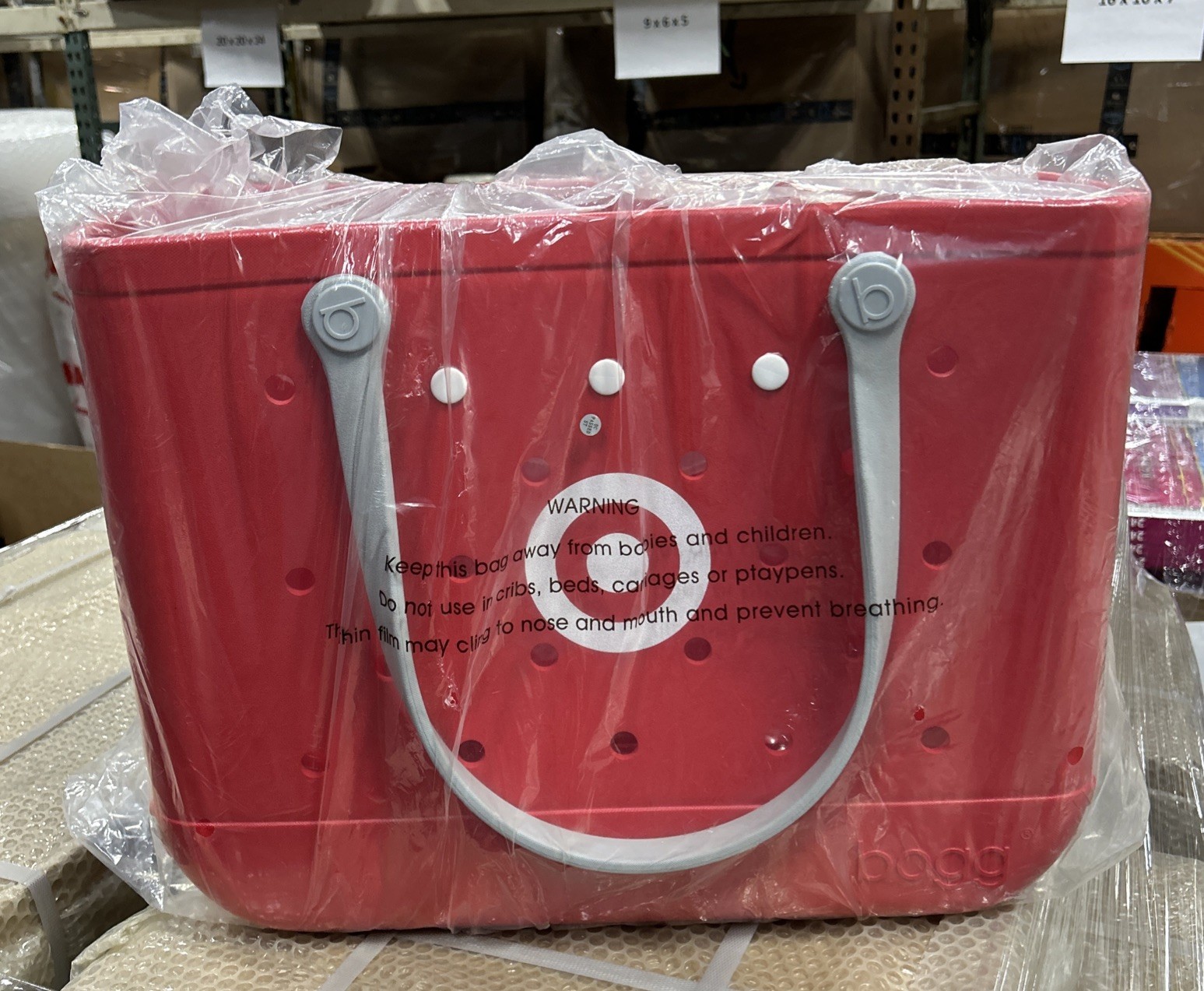 Target Bogg Bag Original Bullseye Tote Bag - Red with Removable Pouch New Target Bogg Bag Original Bullseye Tote Bag - Red with Removable Pouch New