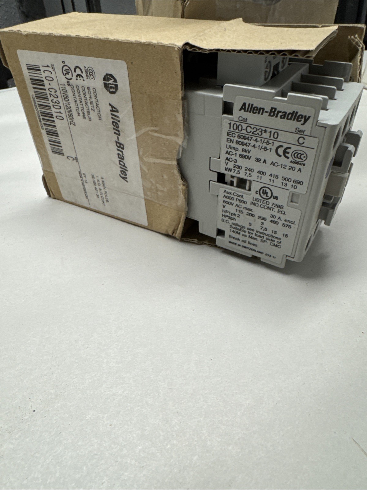 Allen Bradley 100 – C23D*10 C Contractor industrial Motor Control A Lot Of Three Allen Bradley 100 – C23D*10 C Contractor industrial Motor Control A Lot Of Three