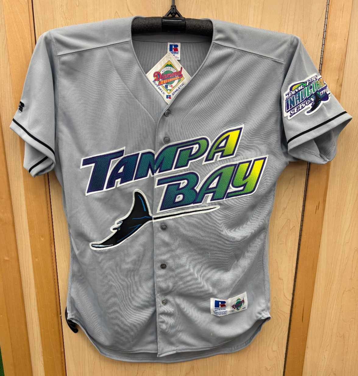 Tampa Bay Devil Rays 1998 Inaugural Season Russell Authentic Jersey 44 NWT Tampa Bay Devil Rays 1998 Inaugural Season Russell Authentic Jersey 44 NWT