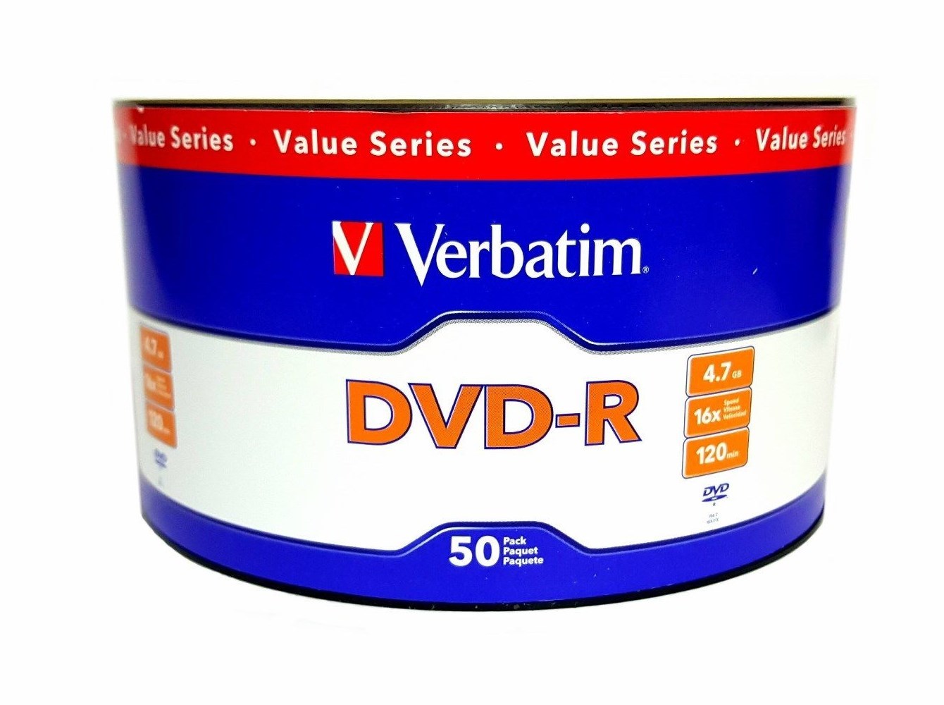 1000 VERBATIM Blank 16X DVD-R DVDR Branded Logo 4.7GB Media Disc 97493