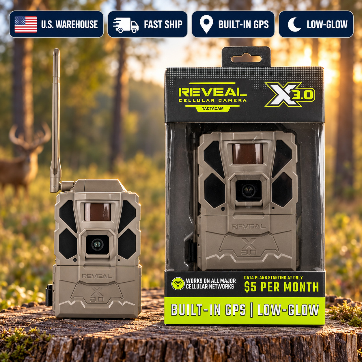Tactacam Reveal X 3.0 Cellular Trail Camera RV-TC-XGEN3