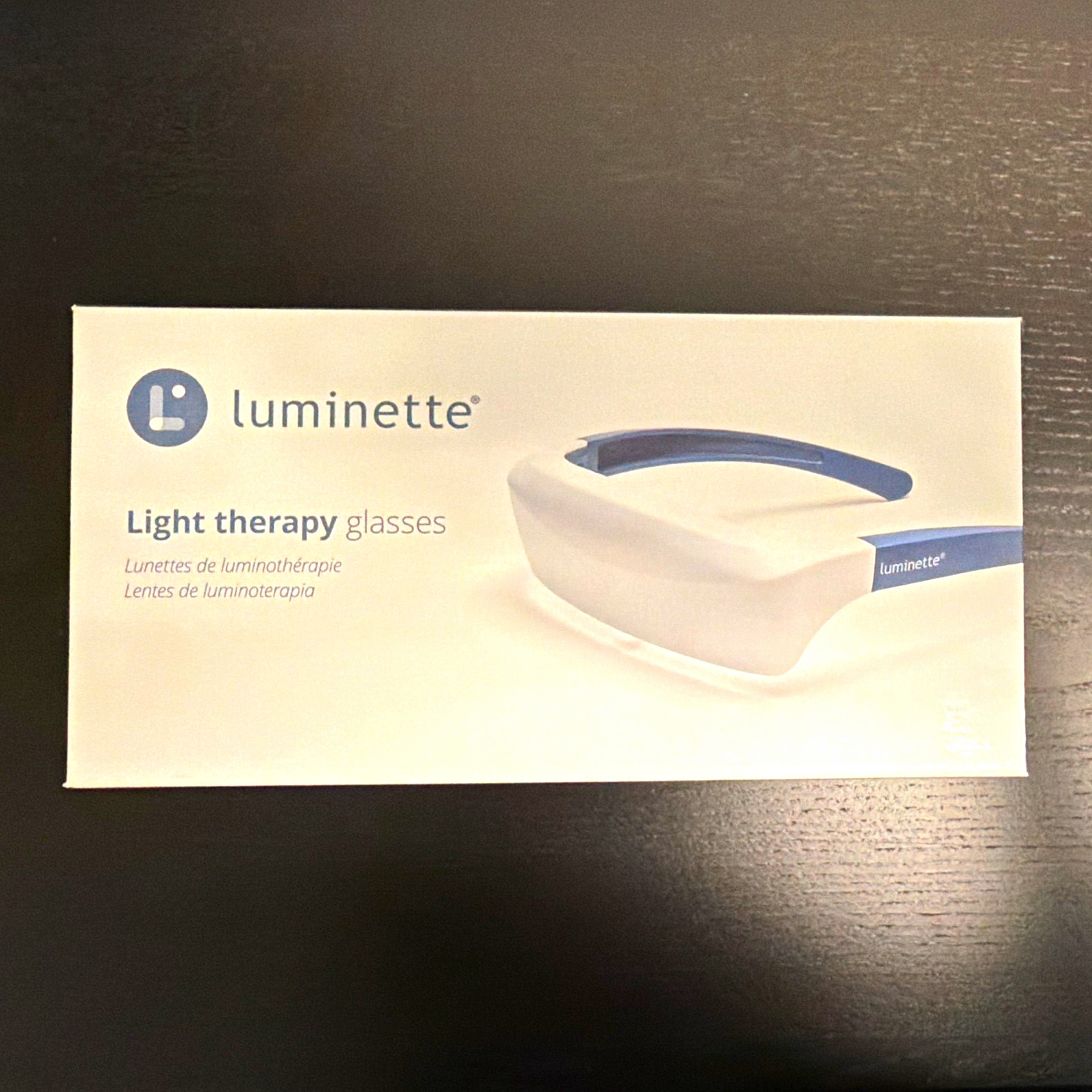 Luminette Light Therapy Glasses White/Blue Rechargeable 3 Settings Luminette Light Therapy Glasses White/Blue Rechargeable 3 Settings