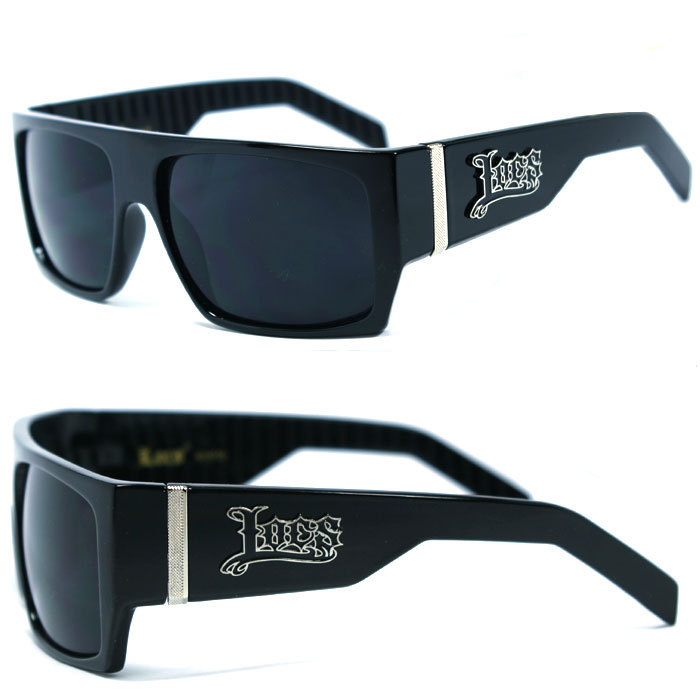 Locs Mens Cholo Biker Sunglasses Flat Top Style - LC74 Assorted