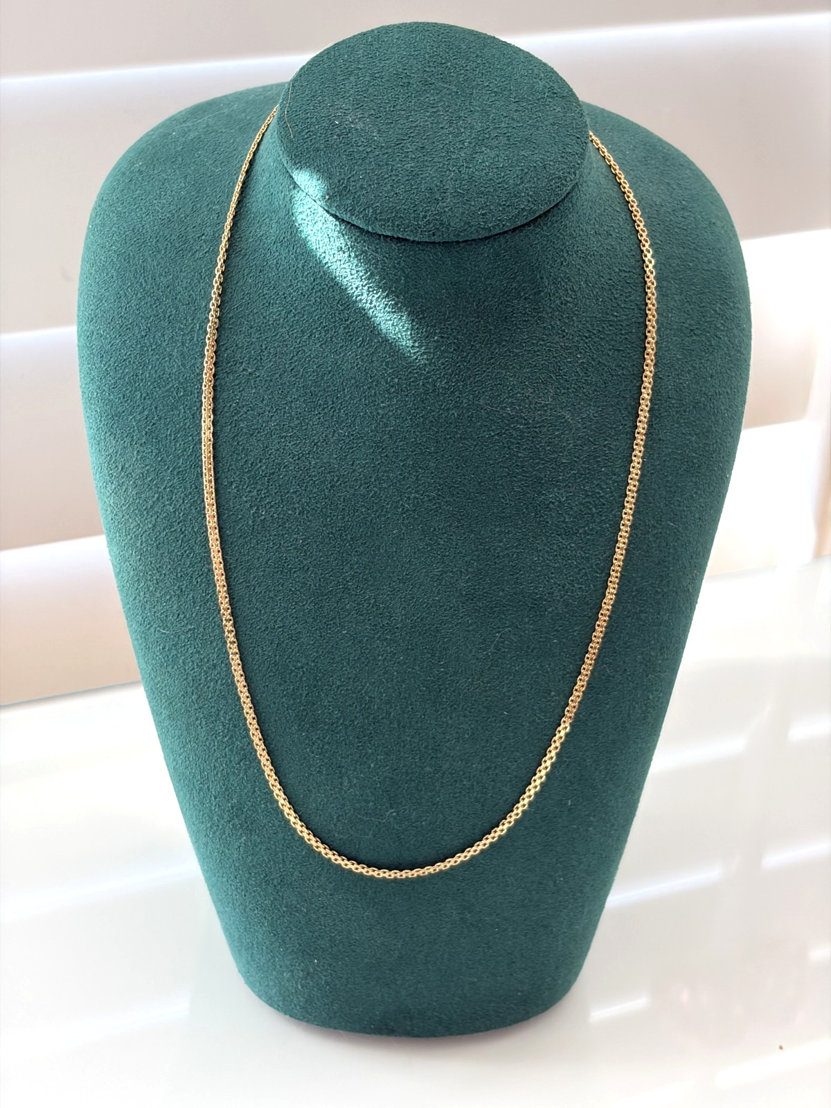 14K Gold Tightly Woven Fancy Link Chain 18
