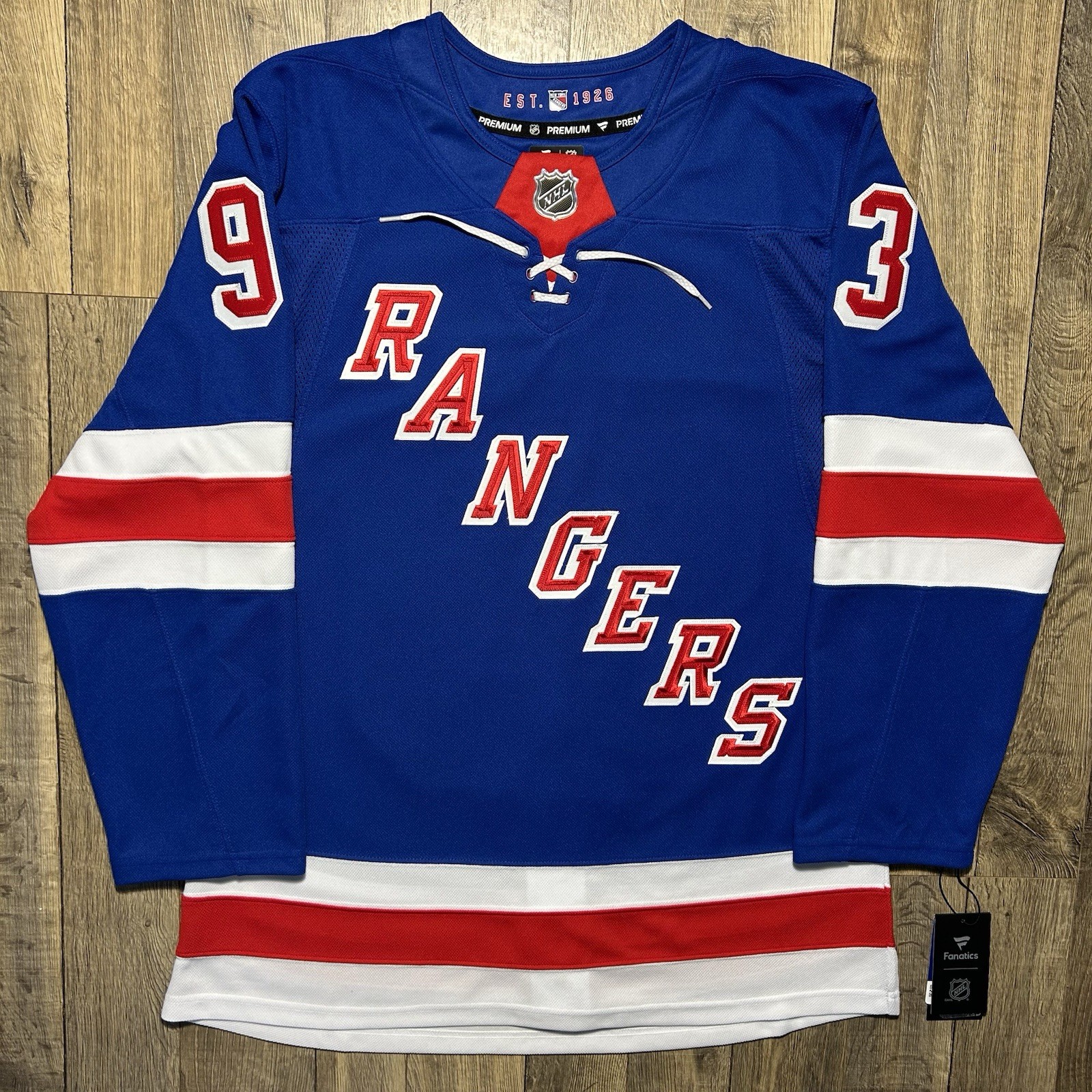 Mika Zibanejad New York Rangers Authentic Fanatics Premium Home Jersey 46 $250 Mika Zibanejad New York Rangers Authentic Fanatics Premium Home Jersey 46 $250