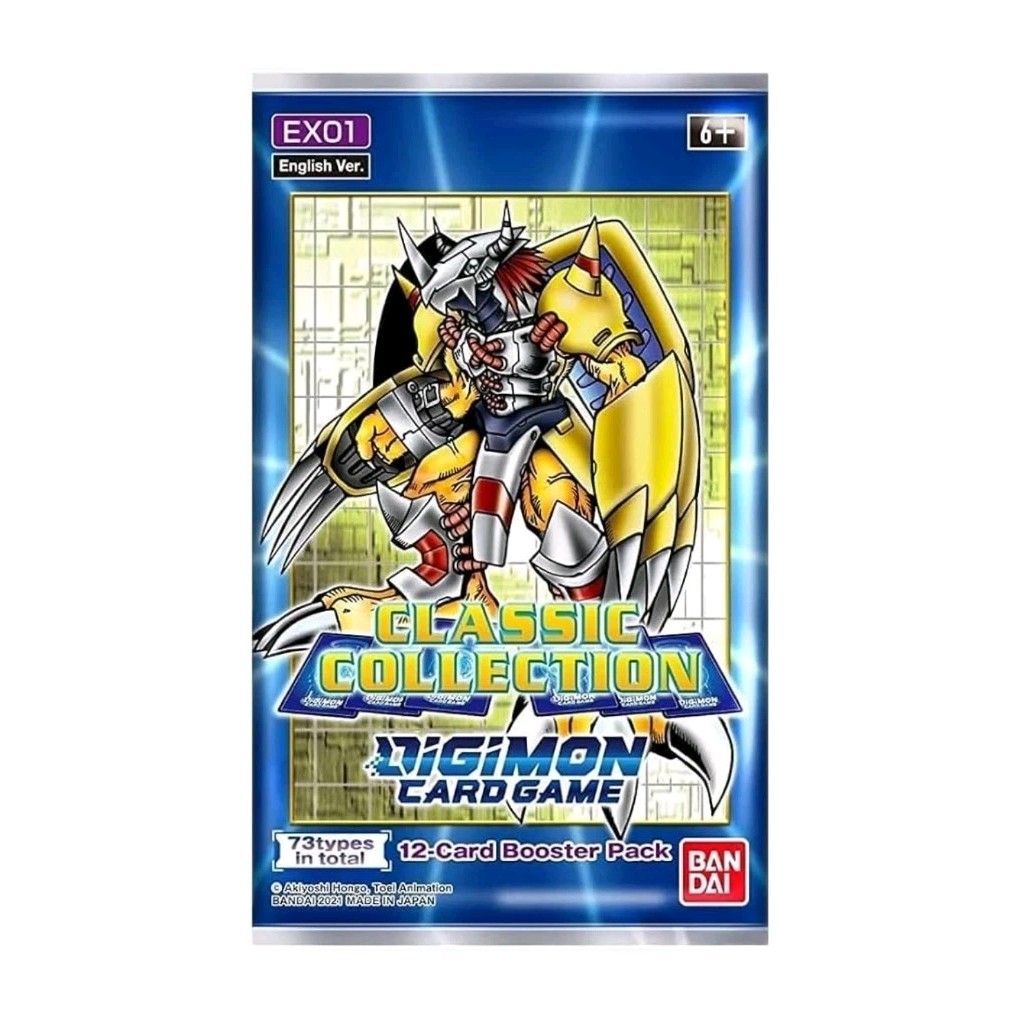 Digimon English Card Game - Classic Collection EX01 - BOOSTER PACK - New/Sealed Digimon English Card Game - Classic Collection EX01 - BOOSTER PACK - New/Sealed