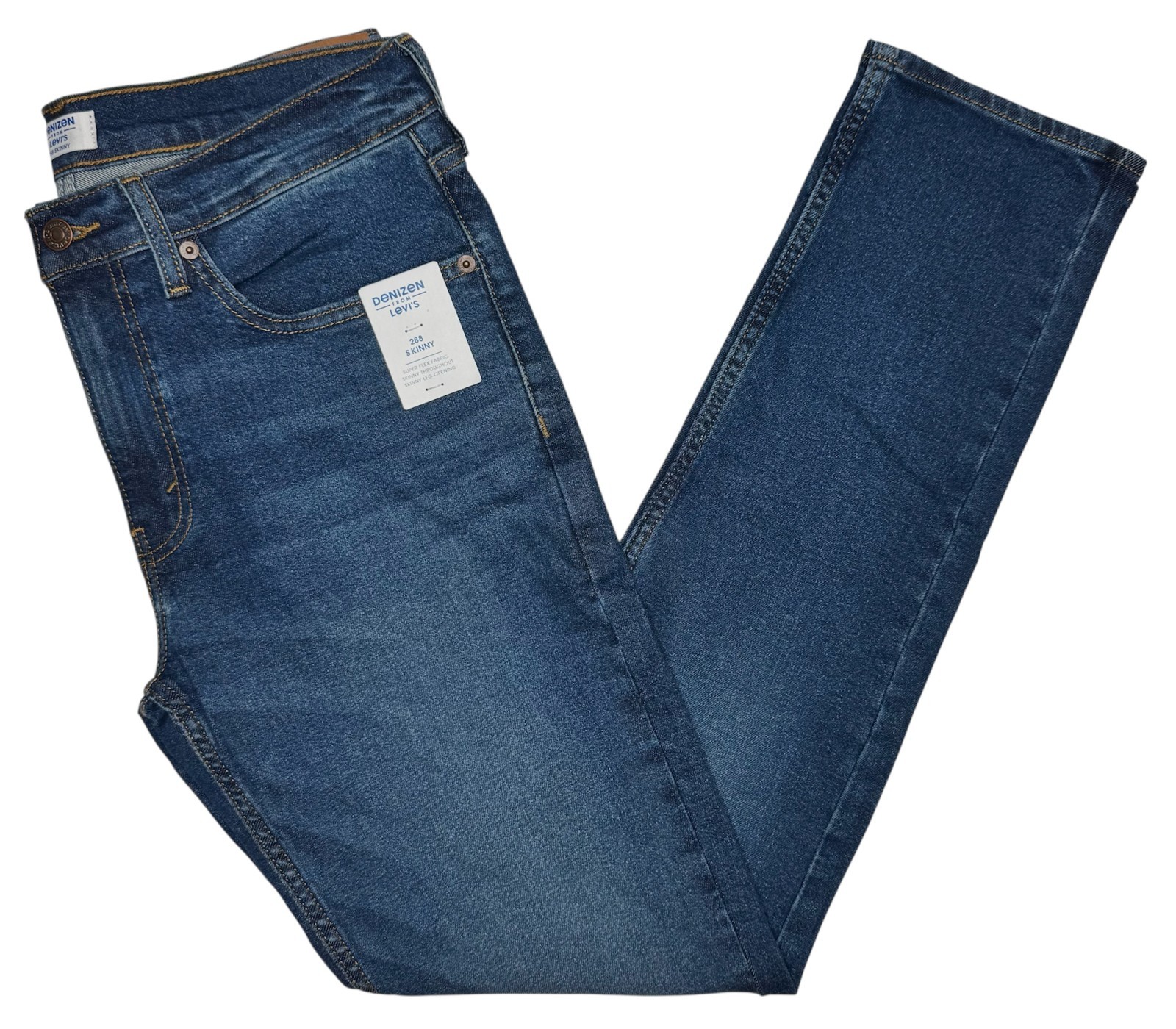 Denizen From Levi's #11762 NEW Men's Super Flex Stretch 288 Skinny Jeans Denizen From Levi's #11762 NEW Men's Super Flex Stretch 288 Skinny Jeans