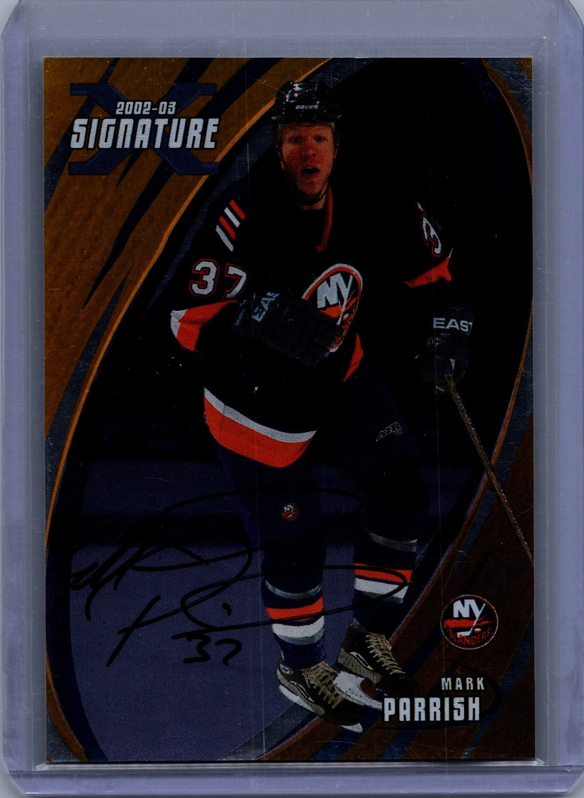 2002-03 Be a Player Signature Series #054 Mark Parrish Autographs Gold