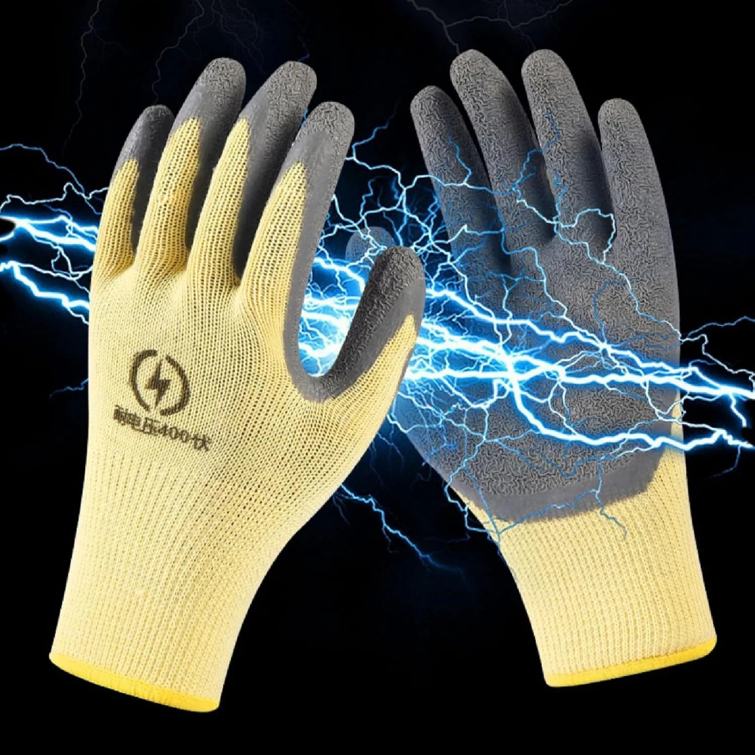 Electrical Insulated Gloves,400V High Voltage Resistance Electrician Gloves,Anti