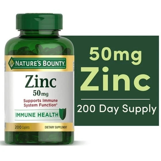 Nature's Bounty Zinc 50 mg 200 Ct Tablet Support Immume System Nature's Bounty Zinc 50 mg 200 Ct Tablet Support Immume System