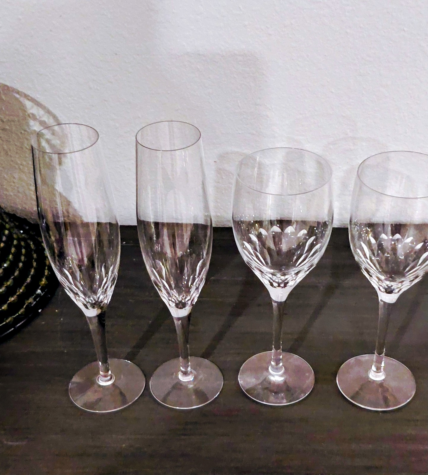 Crystal  Champagne Flutes Set of 4