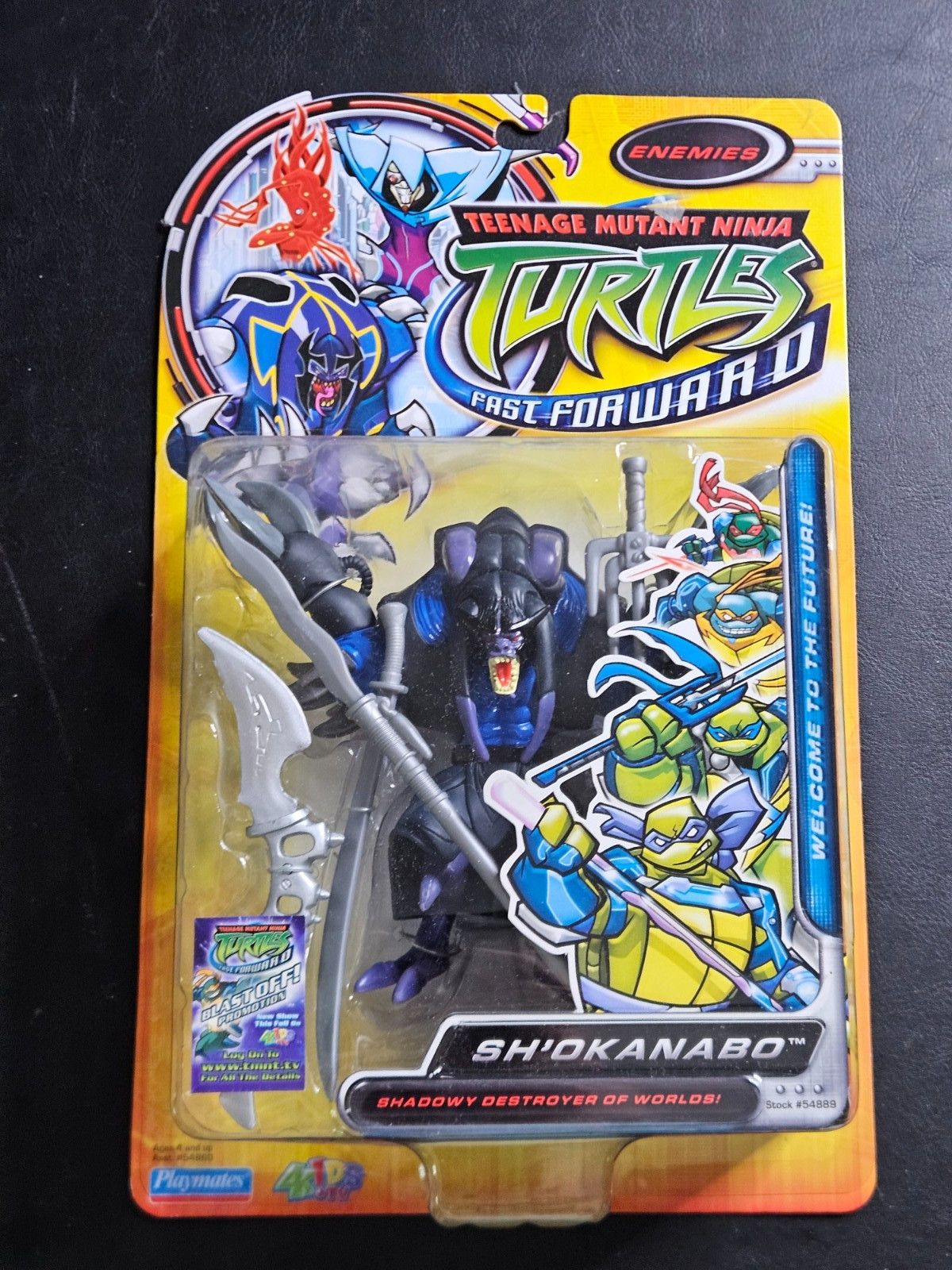 TMNT Fast Forward Sh'okanabo Figure Sealed MOC Playmates 2006