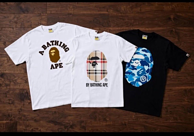 A Bathing Ape BAPE Ape Head Logo Graphic Ts A Bathing Ape BAPE Ape Head Logo Graphic Ts