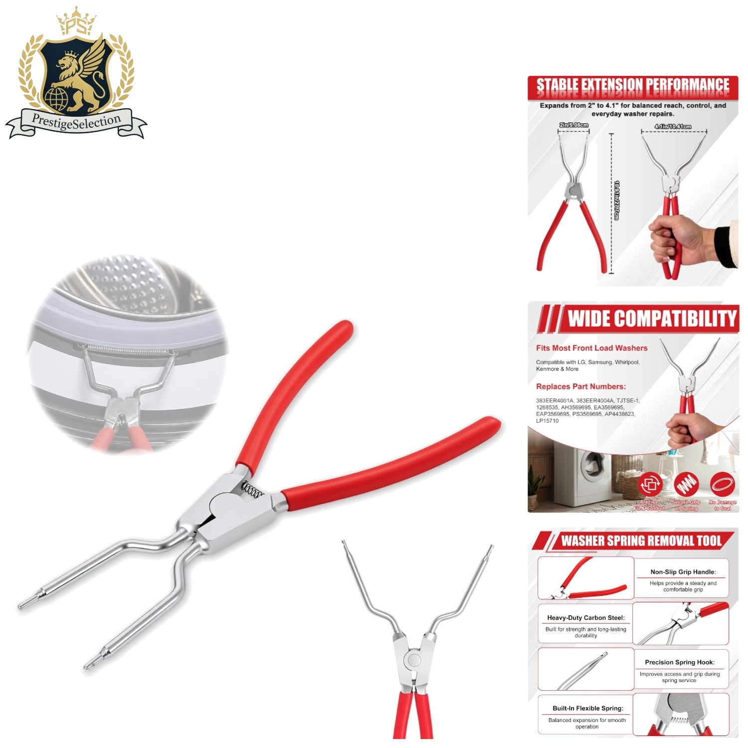 Compact Spring Release Tool - Ideal for DIY Washer Repairs, 2\