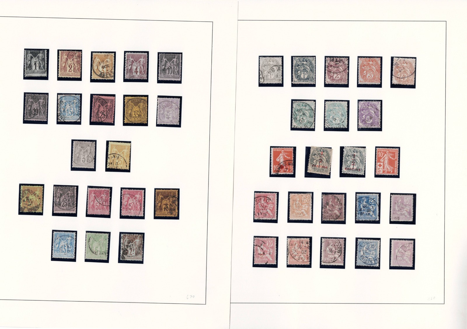 FRANCE 1877-1937 Collection of mint and used - 40308