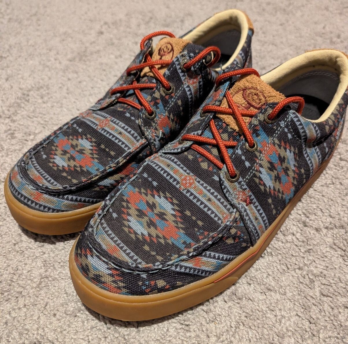 Hooey Men\'s Twisted X Patterned Casual Shoes Size 9.5M Hooey Men\'s Twisted X Patterned Casual Shoes Size 9.5M