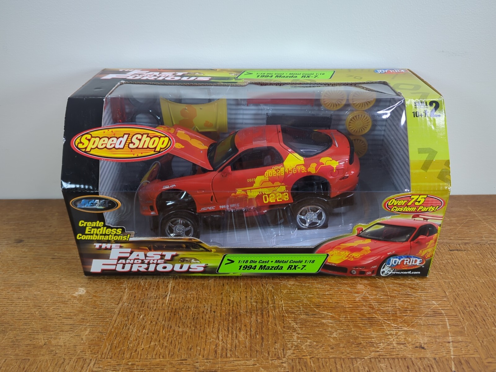 ERTL Joy Ride 1994 Mazda RX-7 2 Fast 2 Furious 1:18 Die-Cast Car Speed Shop -NEW ERTL Joy Ride 1994 Mazda RX-7 2 Fast 2 Furious 1:18 Die-Cast Car Speed Shop -NEW