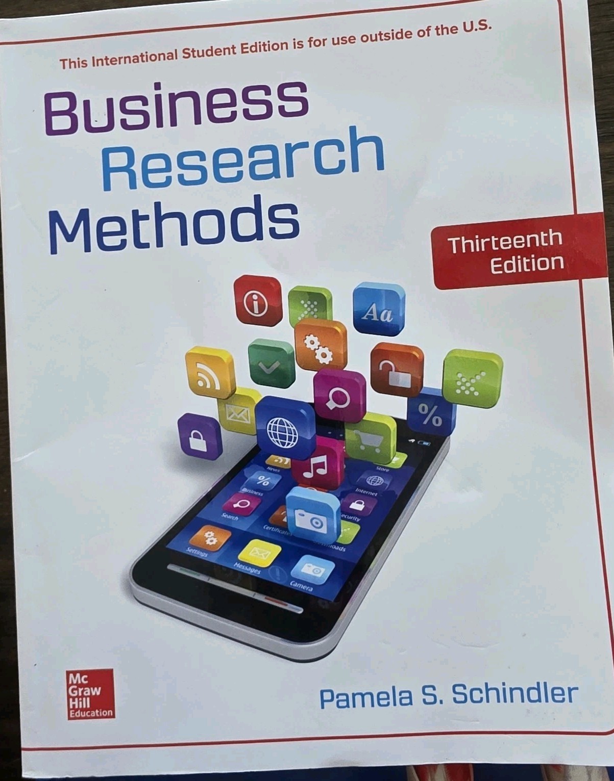 Business Research Methods ISE by Schindler, Pamela S. Paperback / softback Book
