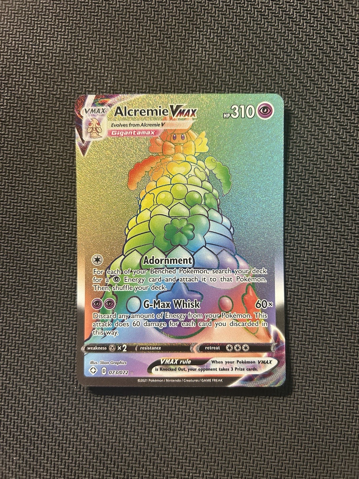 Pokemon TCG Alcremie Vmax 073/072 NM Condition See Description Pokemon TCG Alcremie Vmax 073/072 NM Condition See Description