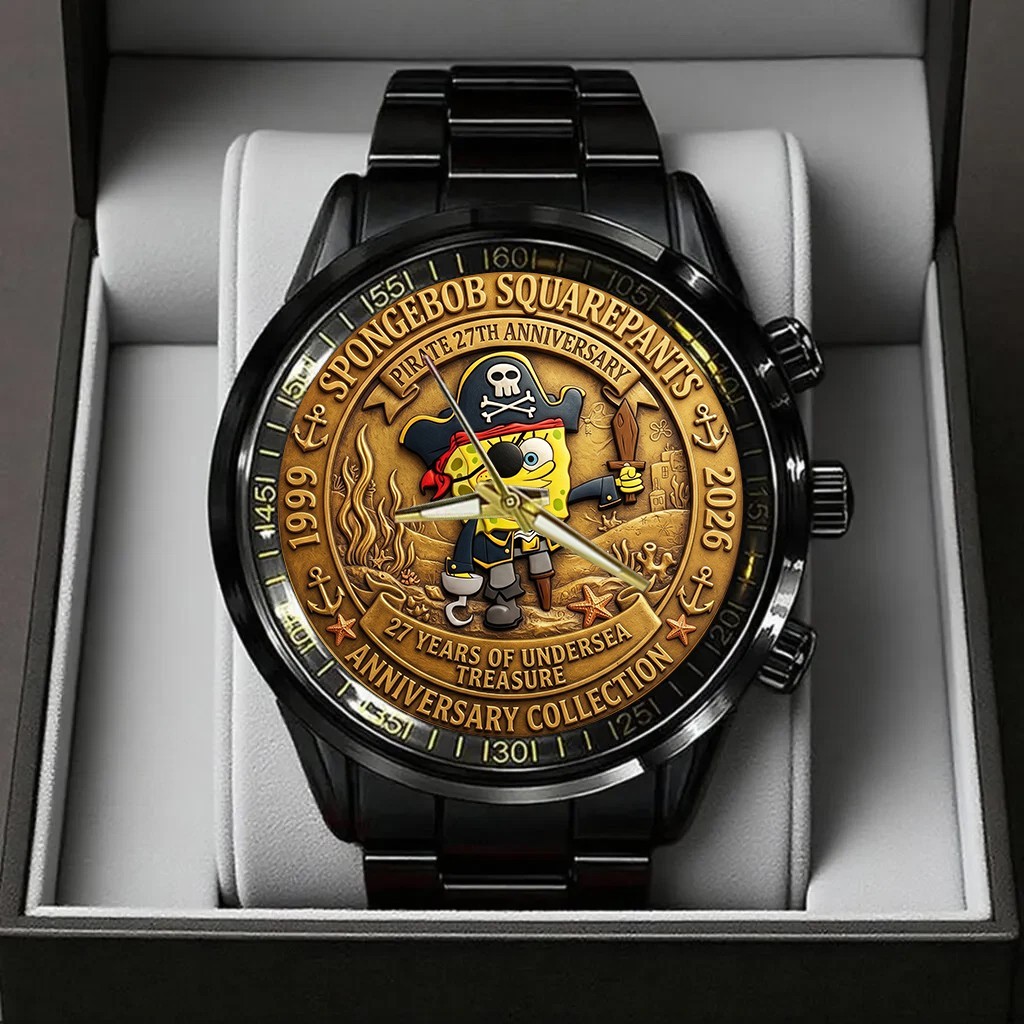 New Spongebob 27 years Gift For Fans 3755 Stainless Steel Watch MM479