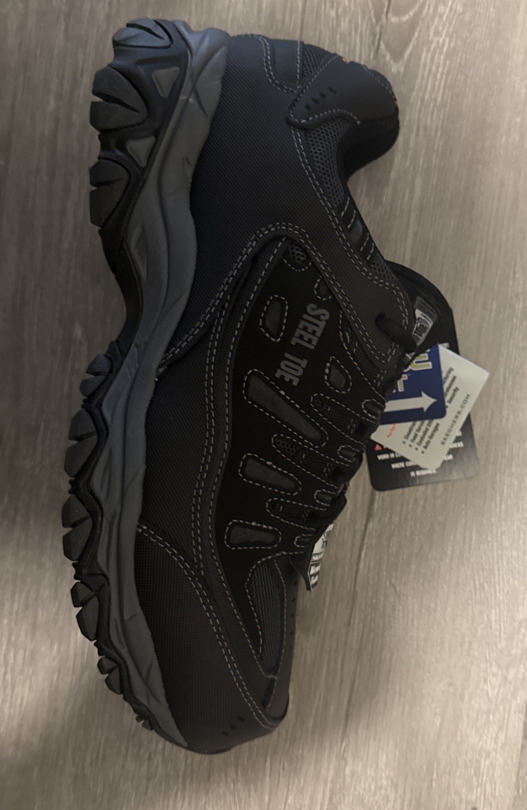 Skechers Skechers Work Relaxed Fit: Cankton Steel Toe Work Shoes - Black Skechers Skechers Work Relaxed Fit: Cankton Steel Toe Work Shoes - Black