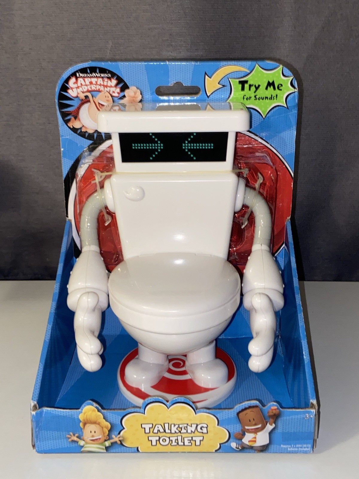 New Captain Underpants Talking Toilet Figure Toy 2017 Dreamworks Tested Working New Captain Underpants Talking Toilet Figure Toy 2017 Dreamworks Tested Working