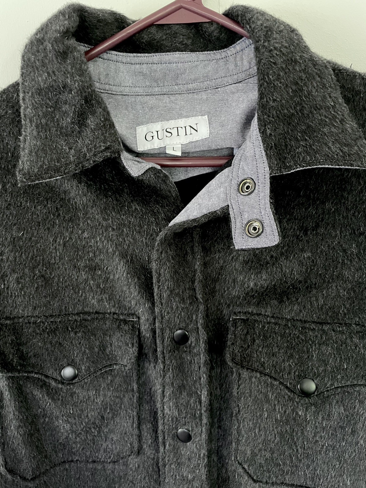 GUSTIN shaggy Alpaca CPO shirt #34. New, Never Worn. Large GUSTIN shaggy Alpaca CPO shirt #34. New, Never Worn. Large