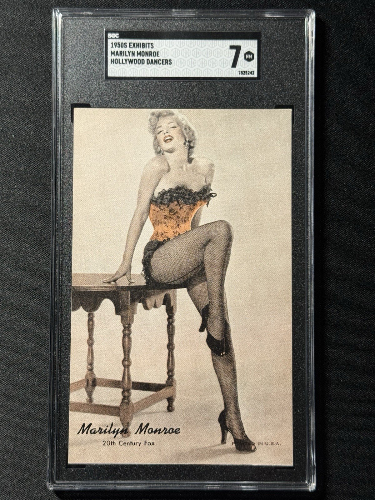 1950s Exhibit Card Arcade Marilyn Monroe 1947-1966 Hollywood Dancers SGC 7 1950s Exhibit Card Arcade Marilyn Monroe 1947-1966 Hollywood Dancers SGC 7