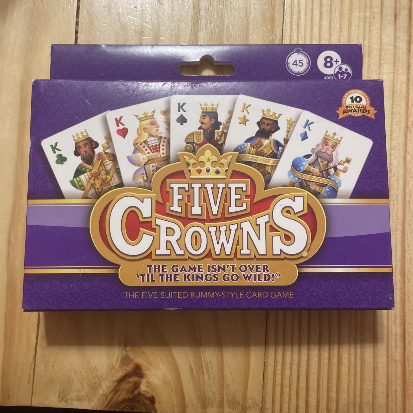 Five Crowns 5 Suited Rummy Style Card Game New Sealed For 1-7 Players Five Crowns 5 Suited Rummy Style Card Game New Sealed For 1-7 Players