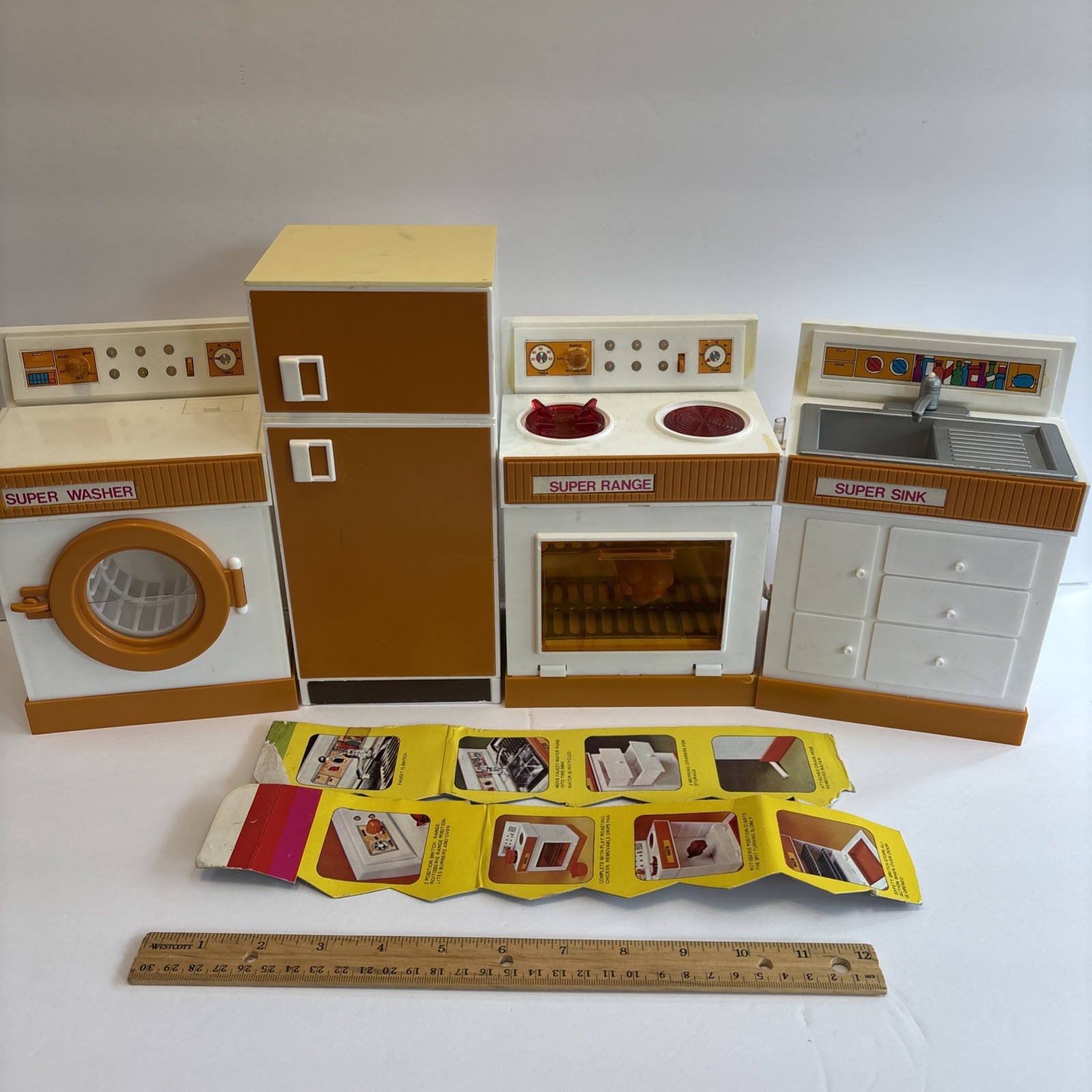 VTG 1977 Nasta Ind. Sink, Range Refrigerator & Washer for Barbie Dolls Kitchen VTG 1977 Nasta Ind. Sink, Range Refrigerator & Washer for Barbie Dolls Kitchen