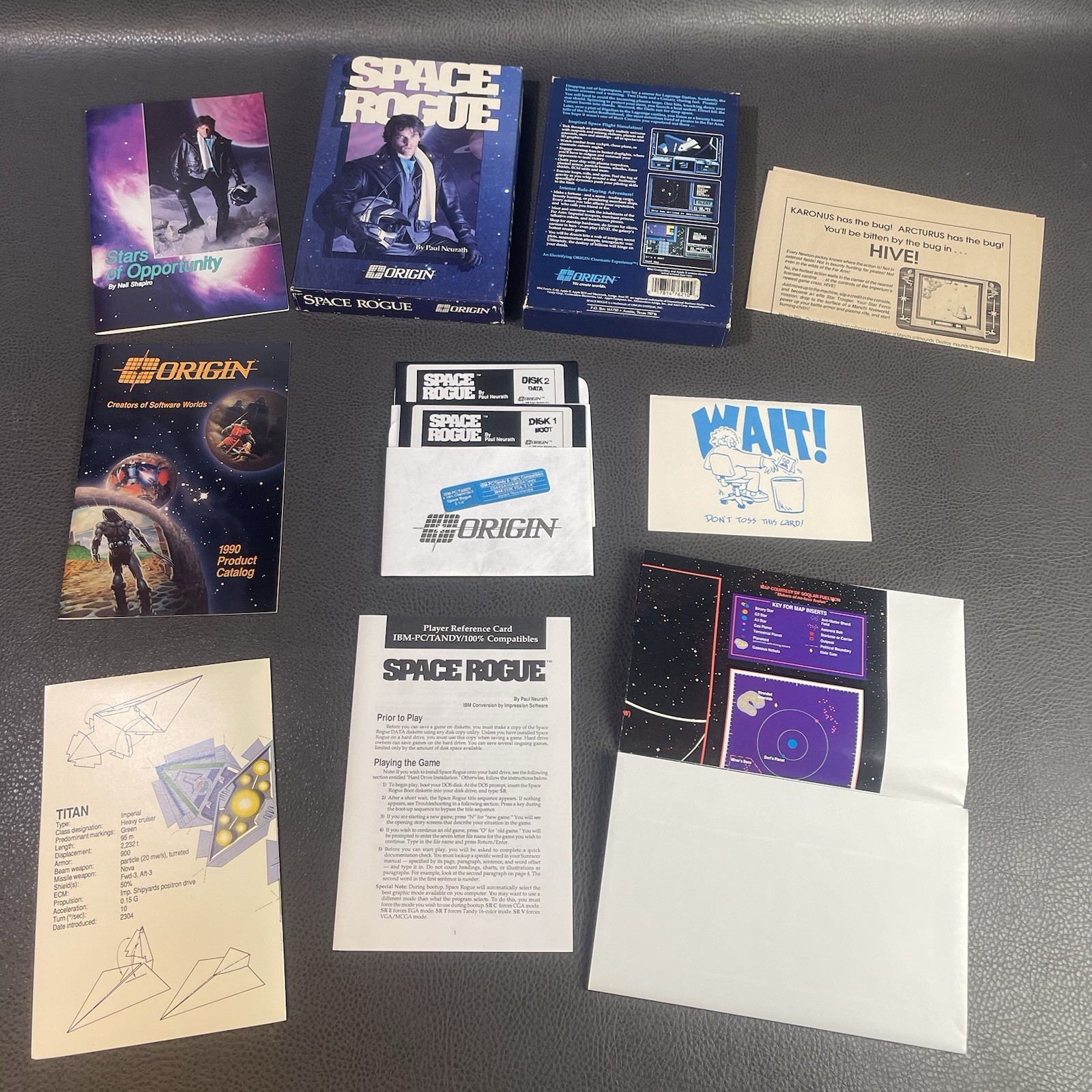 Space Rogue PC Game (Origin, 1989) By Paul Neurath Complete CIB IBM 5.25” Floppy Space Rogue PC Game (Origin, 1989) By Paul Neurath Complete CIB IBM 5.25” Floppy