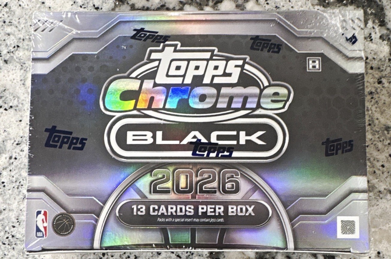 Topps 2026 Topps Chrome Black NBA Basketball Trading Card Box - 13 Cards Topps 2026 Topps Chrome Black NBA Basketball Trading Card Box - 13 Cards
