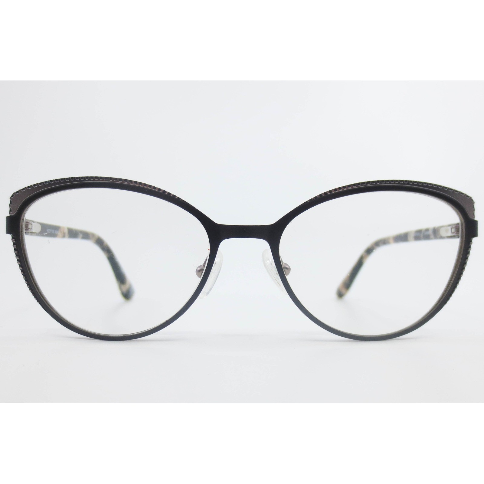 Karen Kane Sundews Black Tortoise Cat Eye Eyeglasses Frames 52-17-135 41291