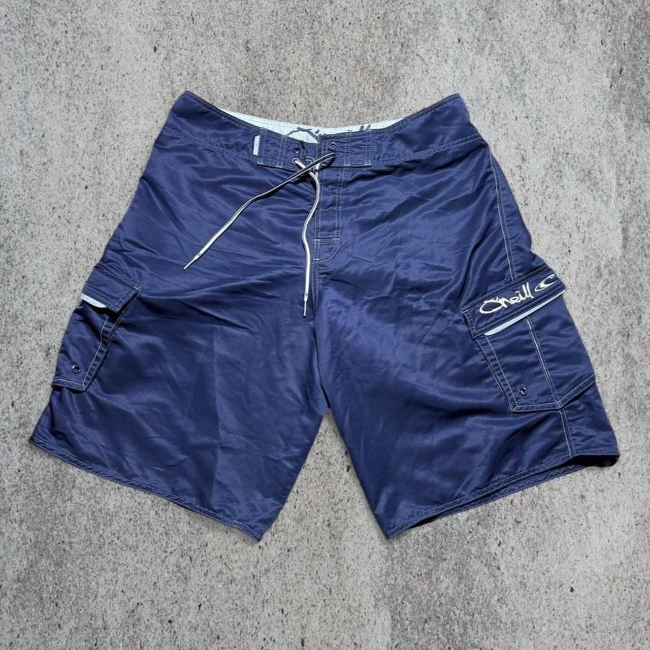 O\'Neill Board Shorts Size 36 Navy Blue Cargo Surf Swim Trunks O\'Neill Board Shorts Size 36 Navy Blue Cargo Surf Swim Trunks
