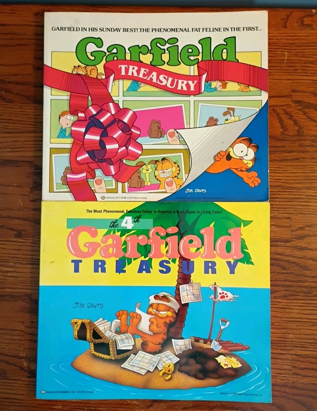 First Edition 1st Printing Garfield Treasury Comic Books- 1st & 3rd, 1982 & 1987 First Edition 1st Printing Garfield Treasury Comic Books- 1st & 3rd, 1982 & 1987