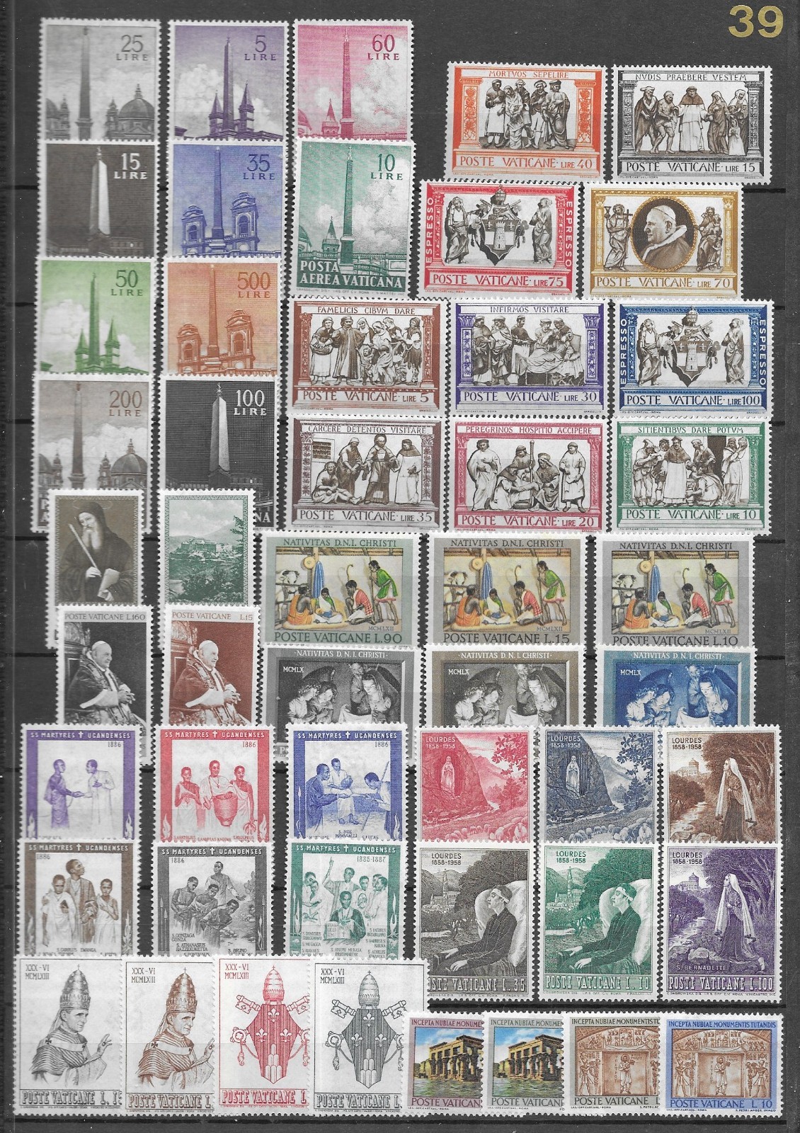 Vatican Collection 10 Complete MNH Sets 1958-1965 SEE SCAN Vatican Collection 10 Complete MNH Sets 1958-1965 SEE SCAN